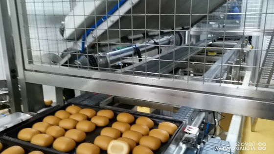 Food Production Line Independent Controlled Flip Over Bread Depanner