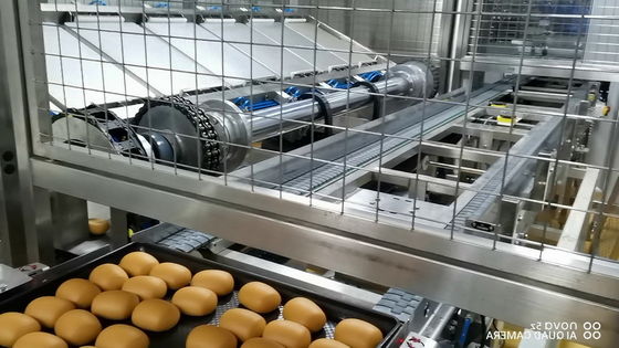 Food Production Line Independent Controlled Flip Over Bread Depanner