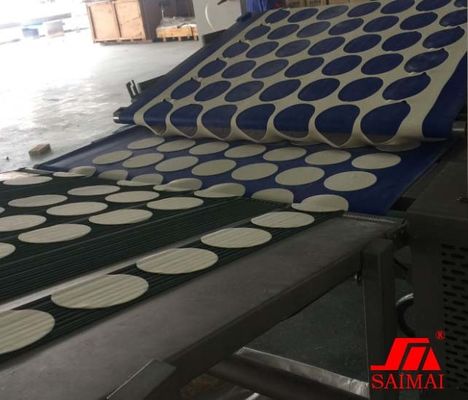 CE Industrial Flattened Dough Roti Pita Flat Bread Production Line