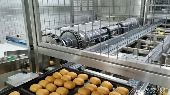 Food Production Line Independent Controlled Flip Over Bread Depanner